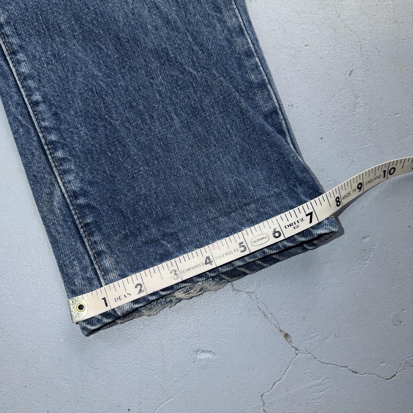 Levis 505 VTG 70s SS USA Single Stitch 1970s Jeans Med Wash Talon 33x30 Ac 32x29