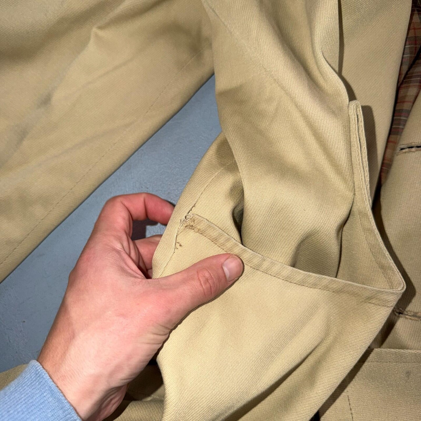VTG 50s 60s Sportswear Mid Length Jacket Car Coat Blazer Overcoat Belted Rain