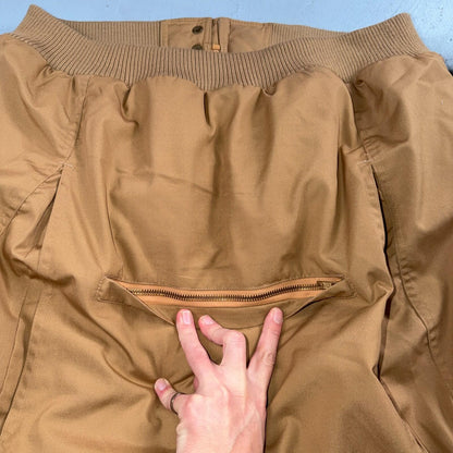 Vintage Fingerhut Fashions Puffer 1970s Brown Cream Mens Ski Coat Size XL 70s