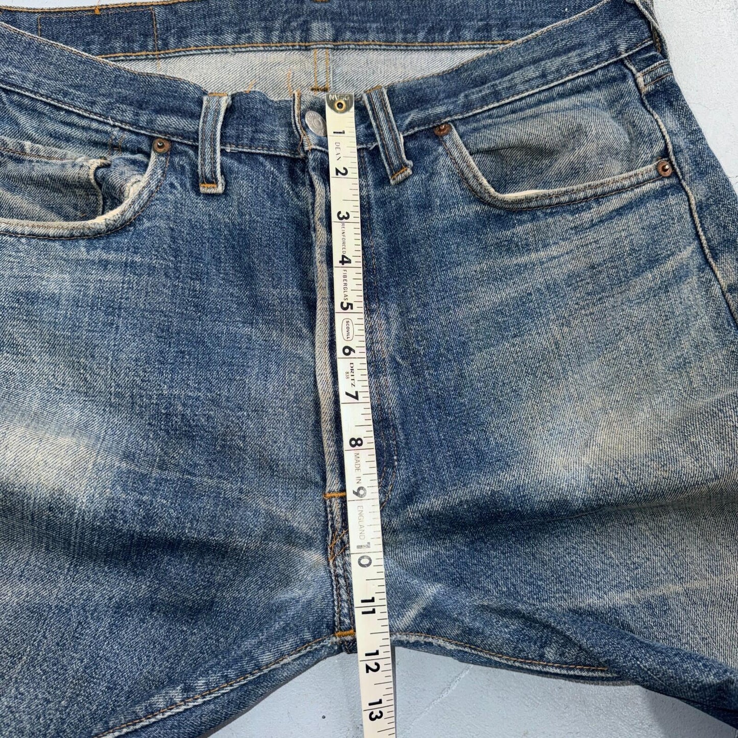 Levis 501 Vintage 70s SS Redline Selvedge USA XX Jeans Med Wash 35x40 Act 32x34