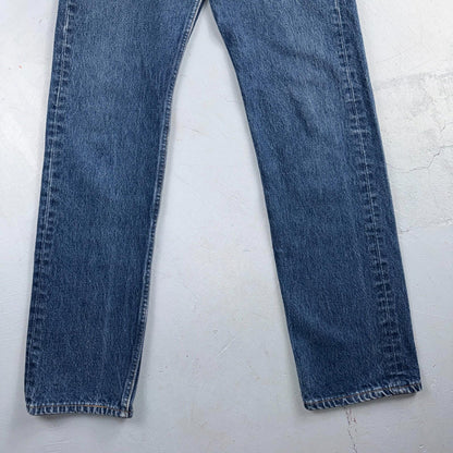 Levis 501 Vintage 90s USA XX Straight Leg Jeans Blue Med Wash 32x36 Act 31x33