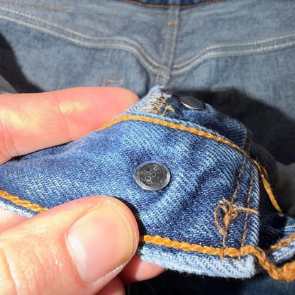 Levis 501 Vintage 90s USA XX Straight Leg Jeans Blue Thrashed 35x36 Act 33x32