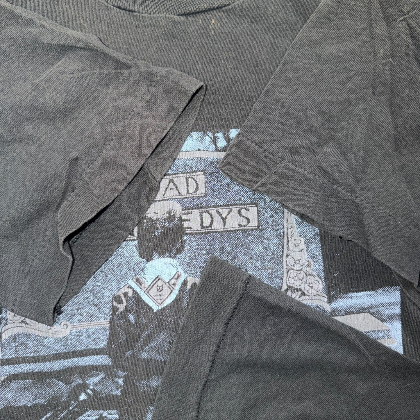 VTG 80s Dead Kennedys Memorial Graphic Punk Rock Hardcore Band T Shirt Black USA