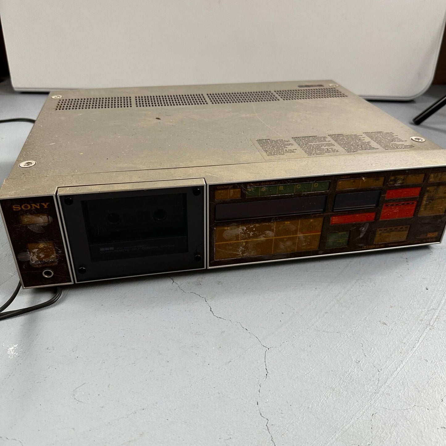 Sony TC-FX1010 Tape Deck Rare Find Cassette Broken For Parts As Is