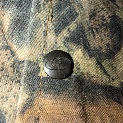 Vintage 80s Mossy Oak Camo Cotton Snap Bomber Jacket Size M USA Rare
