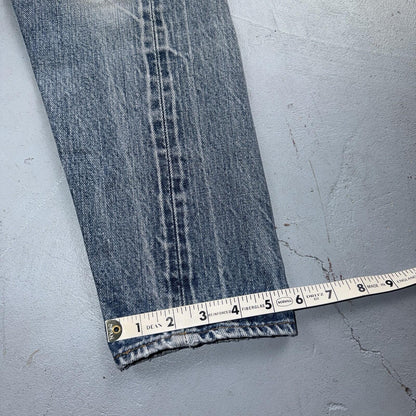Levis 501 Vintage 70s SS Redline Selvedge USA XX Jeans Light Wash 32x28 Skinny