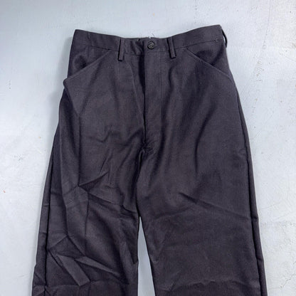 VTG 40s WWII US Naval Clothing Factory Wool Sailor Pants Navy 30L Bell Bottoms