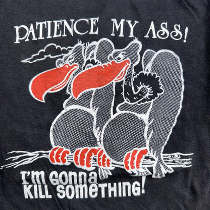 Vultures Patience VTG T Shirt Grunge Single Stitch Animals Hunting Funny Joke