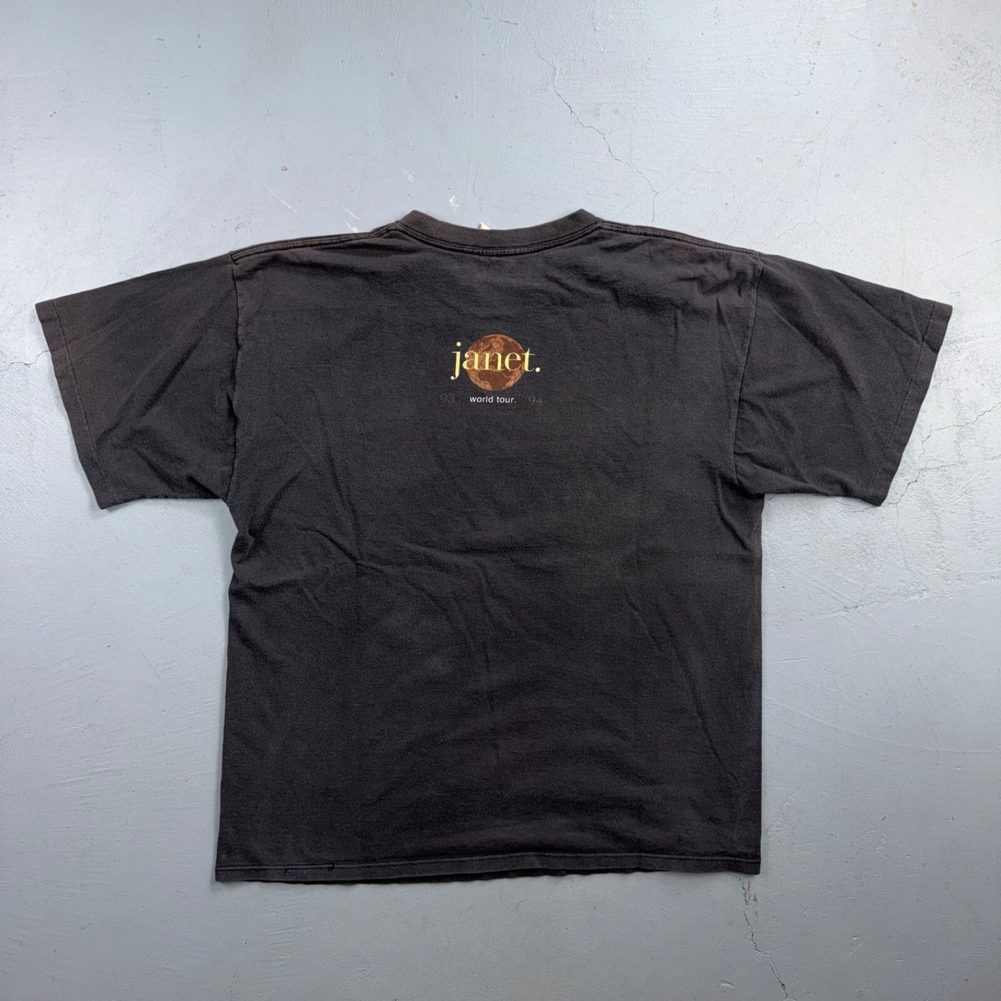 VTG Janet Jackson World Tour 1993 Single Stitch T Shirt 90s Photo Graphic Tee