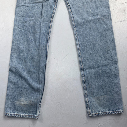 Levis 501 Vintage 90s Y2K XX Straight Leg Jeans Blue Light Wash 30x34 Act 28x32
