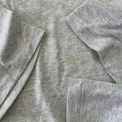 Blank 90s Vintage T Shirt Basic Lot 80s Single Stitch Thrashed Hanes Grey