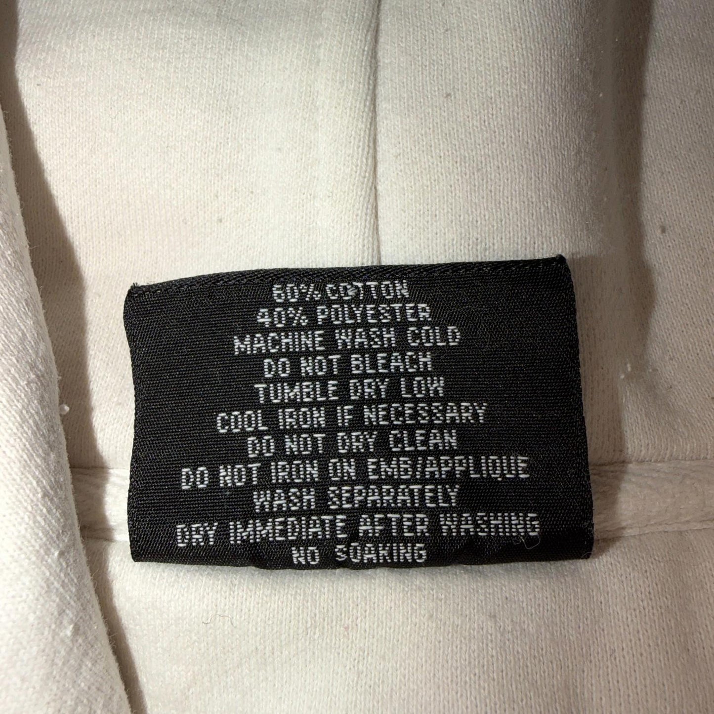 VTG Southpole Hoodie Mens M White Urban Streetwear Drawstring Spell Out Y2K