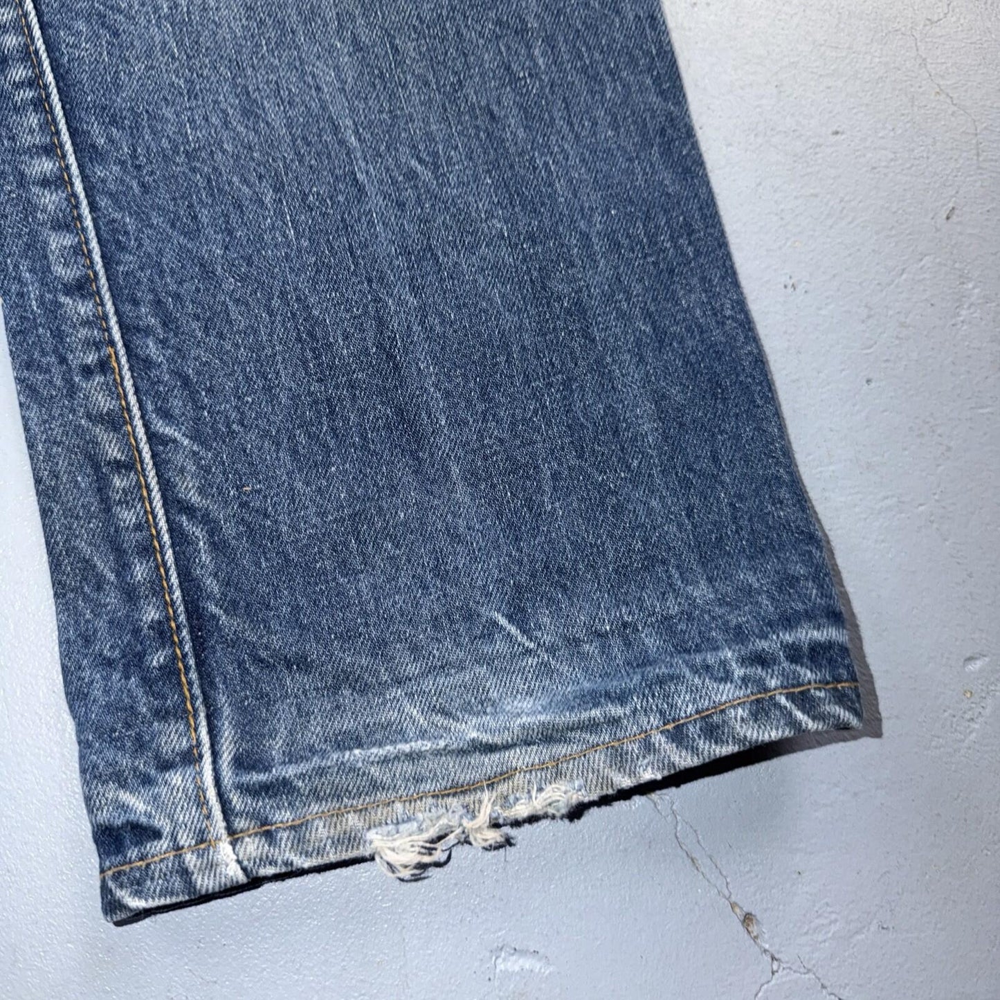Levis 505 VTG 70s SS USA Single Stitch 1970s Jeans Med Wash Talon 33x30 Ac 32x29