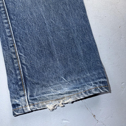 Levis 505 VTG 70s SS USA Single Stitch 1970s Jeans Med Wash Talon 33x30 Ac 32x29