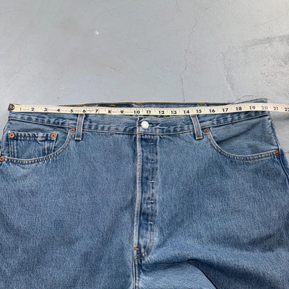 Levis 501 Vintage Y2K 90s XX Straight Leg Jeans Blue Light Wash 42x34 Act 40x34