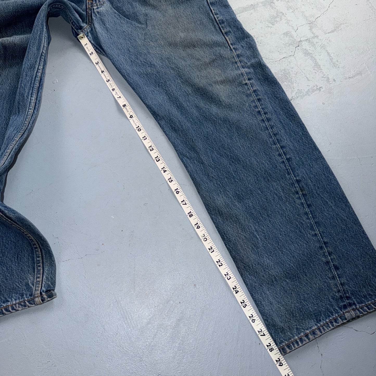 Levis 501 Vintage 80s USA XX Straight Leg Jeans Blue Light Wash 40x30 Act 37x28