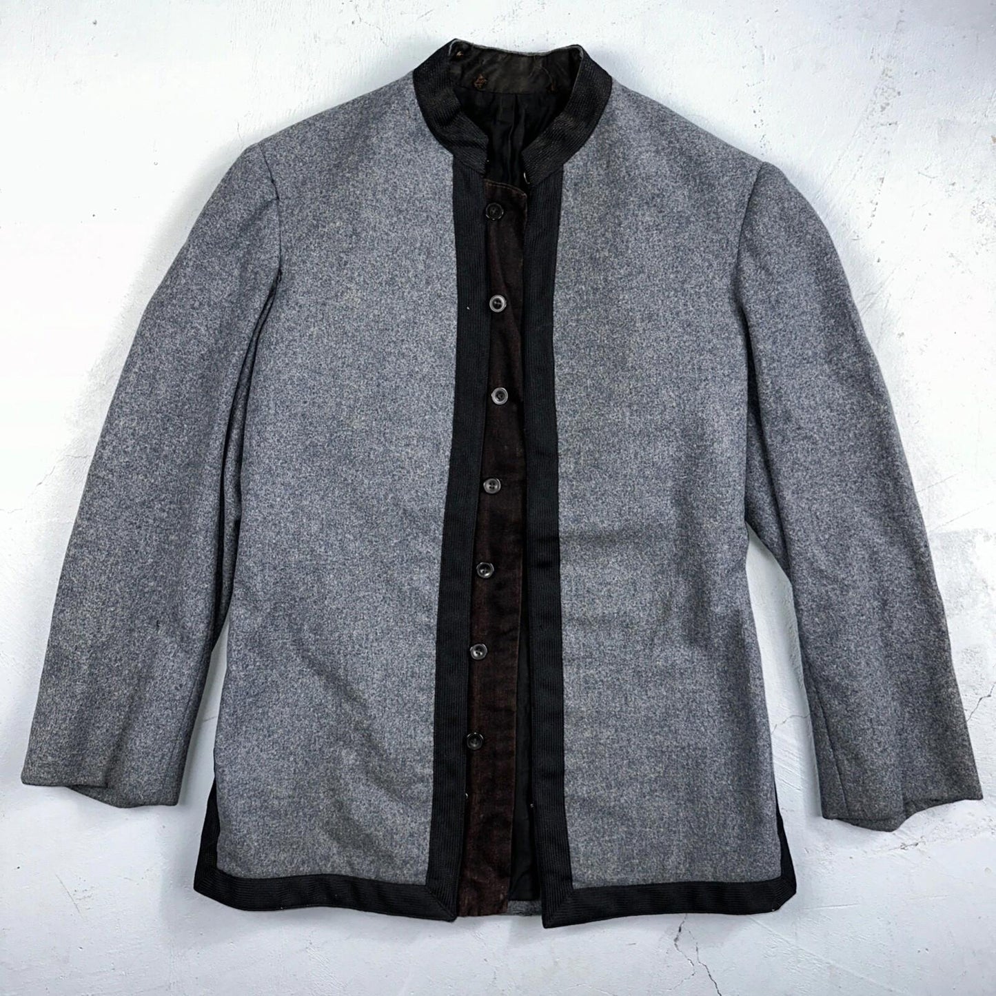 Antique 1900s Union USMA US Military Academy Cadet Uniform Gray Wool Jacket
