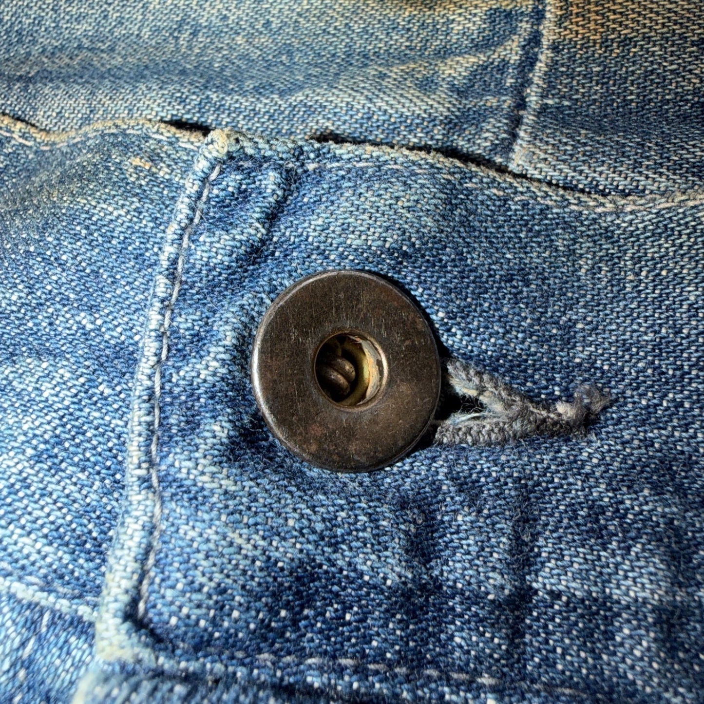 1940s WWII Navy Selvedge Denim Pants Seafarer Uniform Blue Jeans VTG 40s 30x28