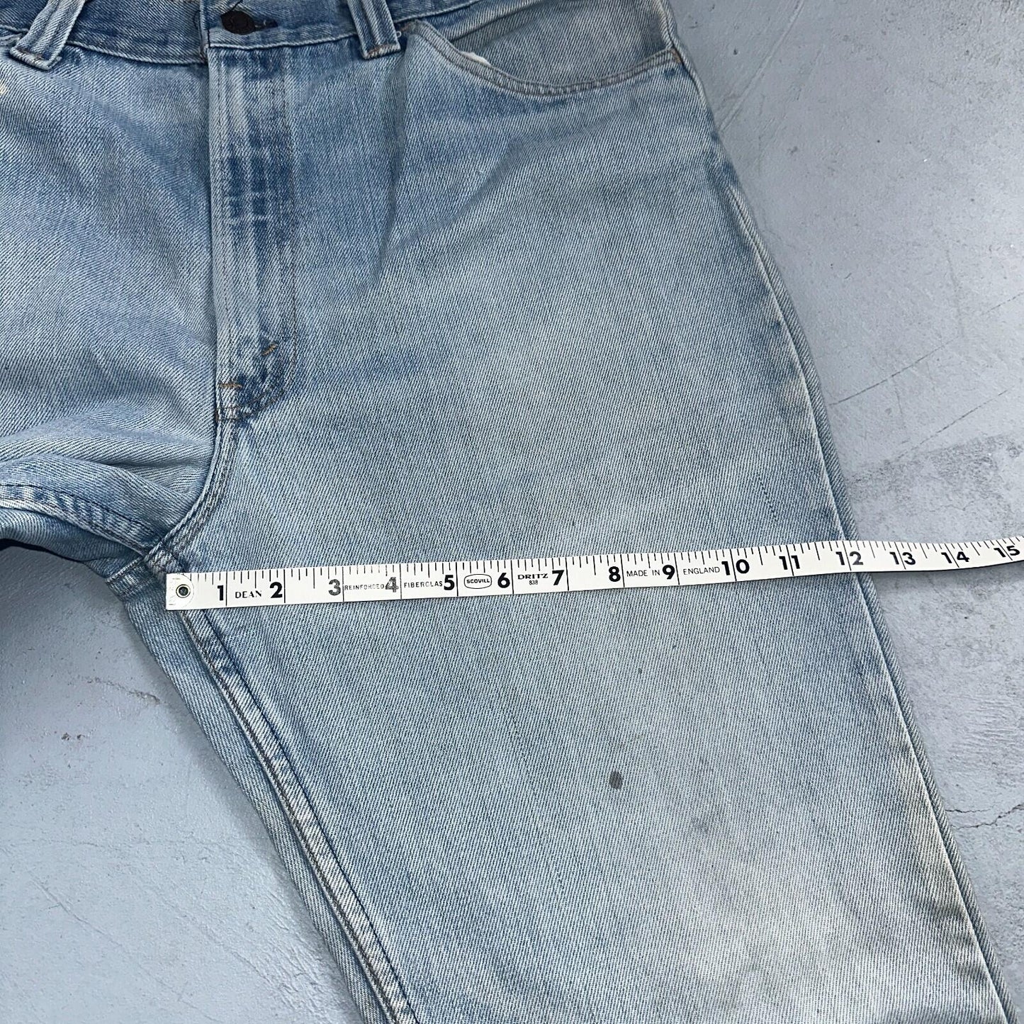 Levis 517 Vintage 80s USA Orange Tab Bootcut Flare Blue Jeans Talon Act 36x30