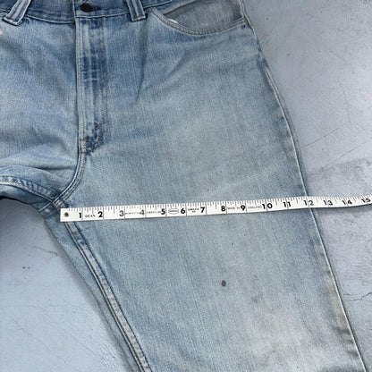 Levis 517 Vintage 80s USA Orange Tab Bootcut Flare Blue Jeans Talon Act 36x30