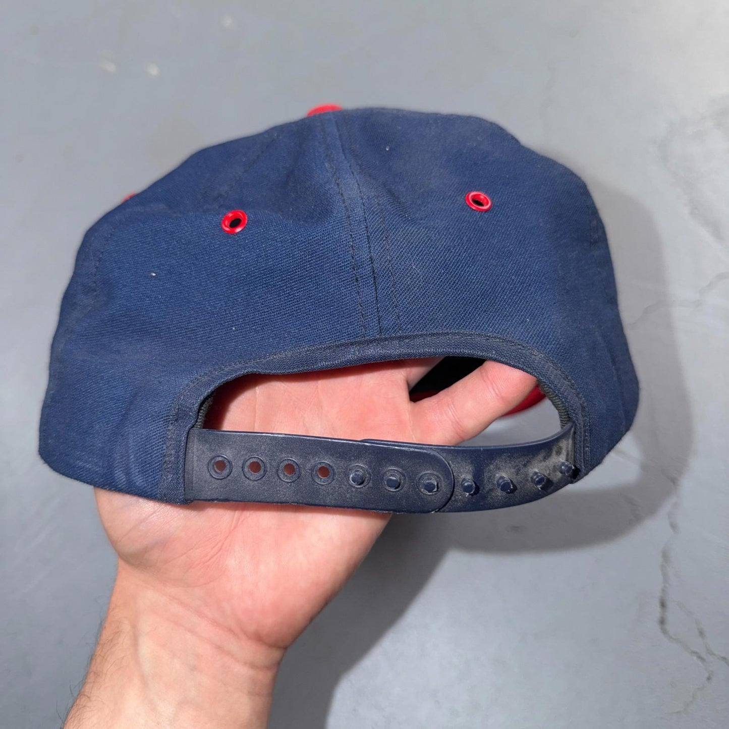 VTG Safeway USA Hat Baseball Cap Snapback Mulitcolor Blue Red Sports Worker 90s
