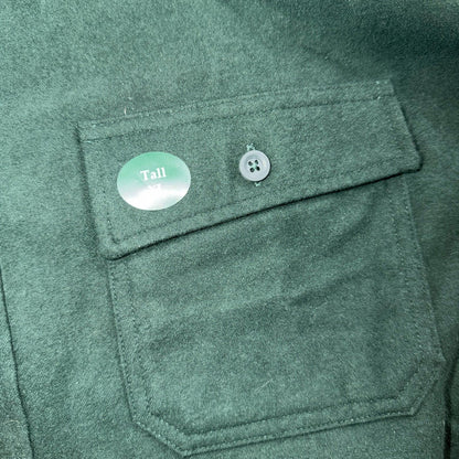LL Bean VTG Mens XL Chamois Cloth Green Shirt Soft Cozy Flannel Cotton 90s
