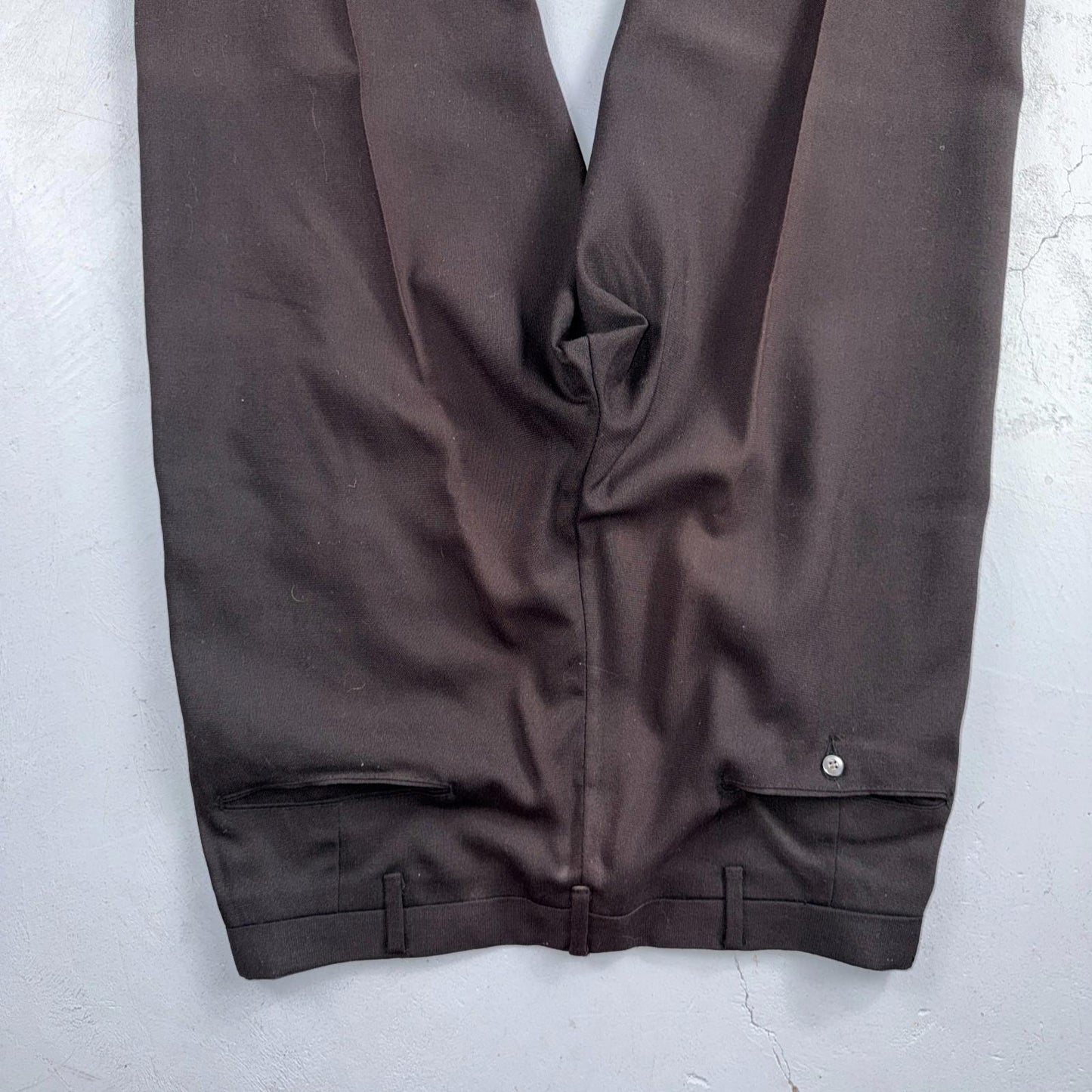 VTG 60s Penneys Towncraft Twill Pants 32x33 Black 1960s Rockabilly Penn Prest