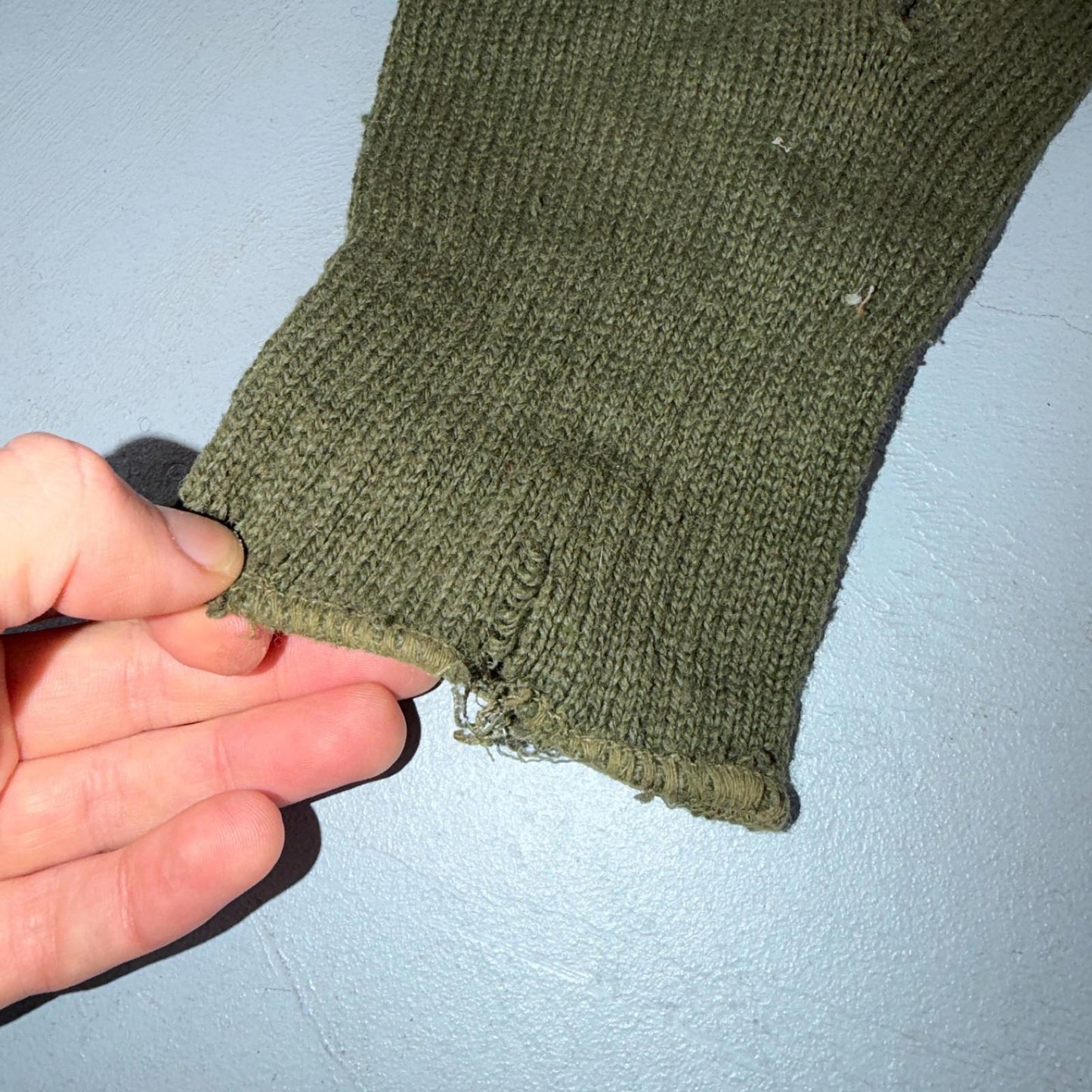 VTG Genuine US Army Military Glove Insert Liners Wool Warmers Size 3 70s