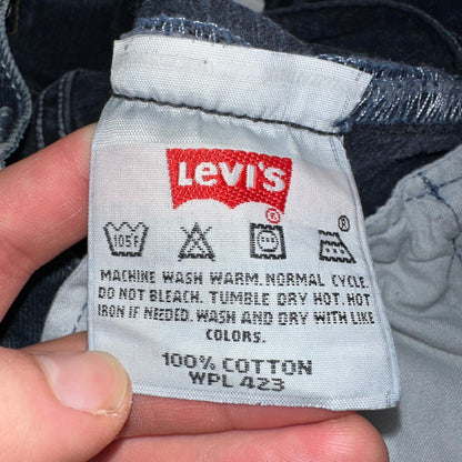 Levis 501 Vintage 90s Mexico Straight Leg Jeans 29x32 Y2K Dark Wash Act 28x31