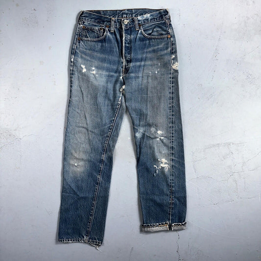 Levis 501 Big E Vintage 60s Redline Selvedge USA XX 1960s Jeans 66 Act 28x28