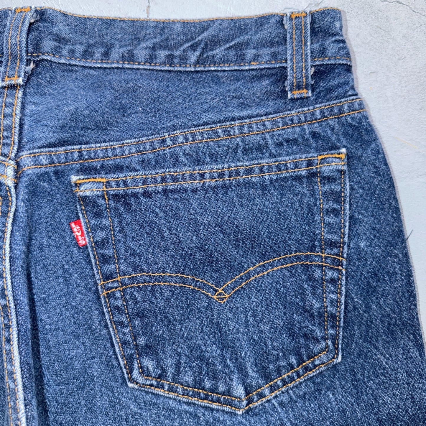 Levis 501 Vintage 80s USA XX Straight Leg Jeans Blue Dark Wash 34x30 Act 32x27