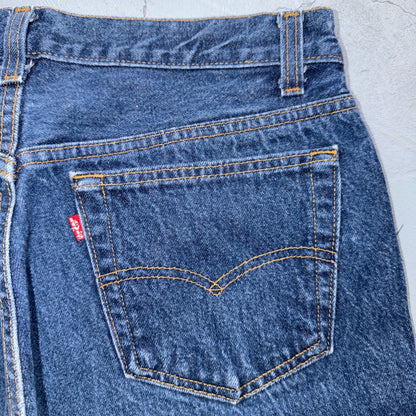 Levis 501 Vintage 80s USA XX Straight Leg Jeans Blue Dark Wash 34x30 Act 32x27