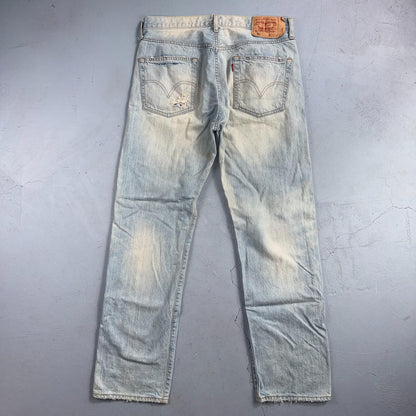 Levis 501 Vintage Y2K 90s XX Straight Leg Jeans Blue Light Wash 34x32 Act 33x32