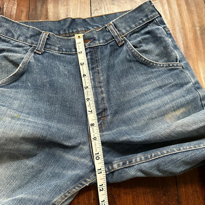 VTG Sears Put On 70s Pants 32x33 501 Bell Bottom Flare Rockabilly Cowboy 28x31