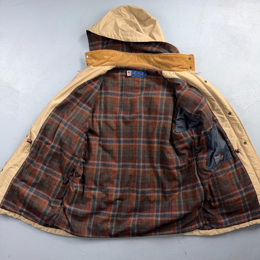 Pendleton Pen West Vintage Tan Beige Thinsulate Jacket Coat Made In USA Size L
