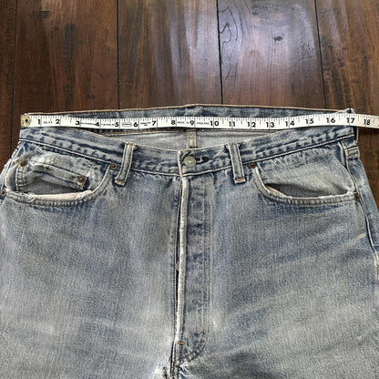 Levis VTG 70s SS Redline Selvedge USA 501 XX Jeans 66 80s 38x33 Act 34x27 CUT