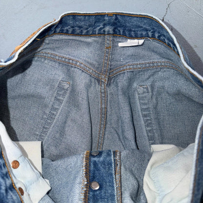 Levis 501 Vintage 90s Y2K XX Straight Leg Jeans Blue Light Wash 38x32 Act 35x28
