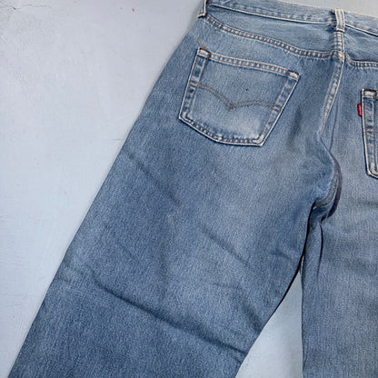 Levis 501 Vintage 80s Redline Selvedge USA XX Jeans Light Wash 34x36 Act 31x27