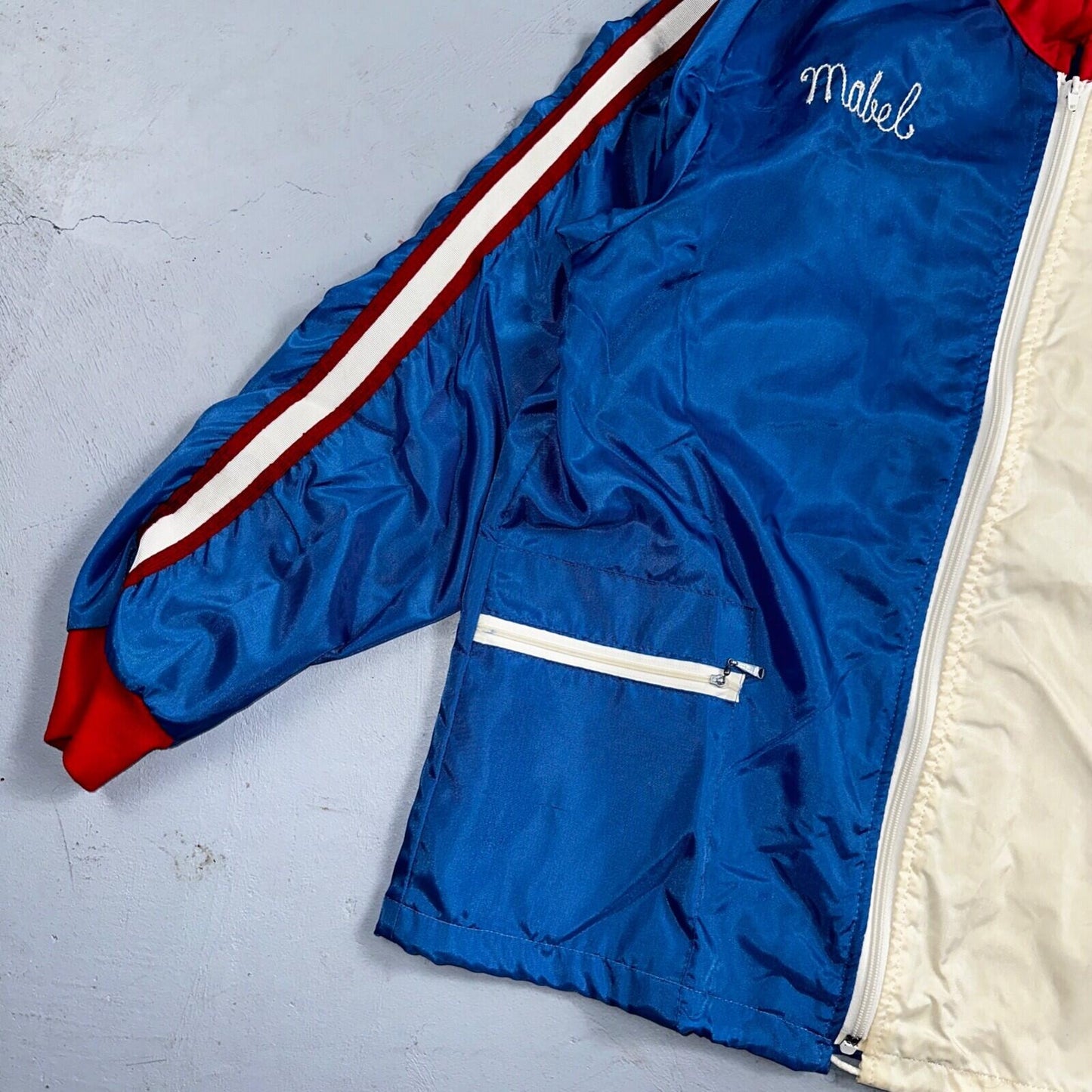 Datsun Crown Vintage 70s Racing Jacket Crown Rockabilly Chainstitch Mabel Nylon