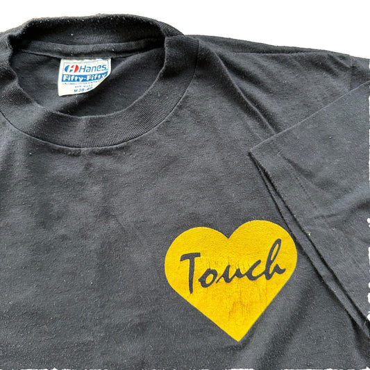Rock N Roll Touch My Heart Vintage T Shirt 80s Music Band Tee Guns N Roses Rare