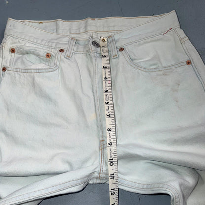 Levis 501 Vintage 90s USA XX Straight Leg Jeans Blue Light Wash 31x34 Act 29x33
