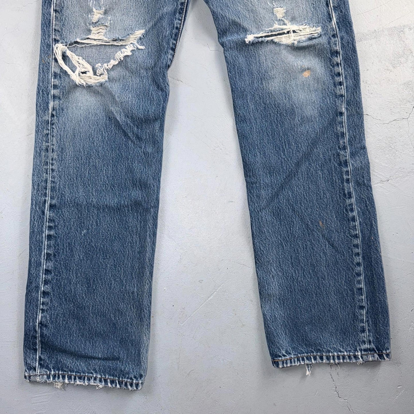 Levis 501 Vintage Y2K 90s XX Straight Leg Jeans Blue Light Wash 33x34 Act 31x31
