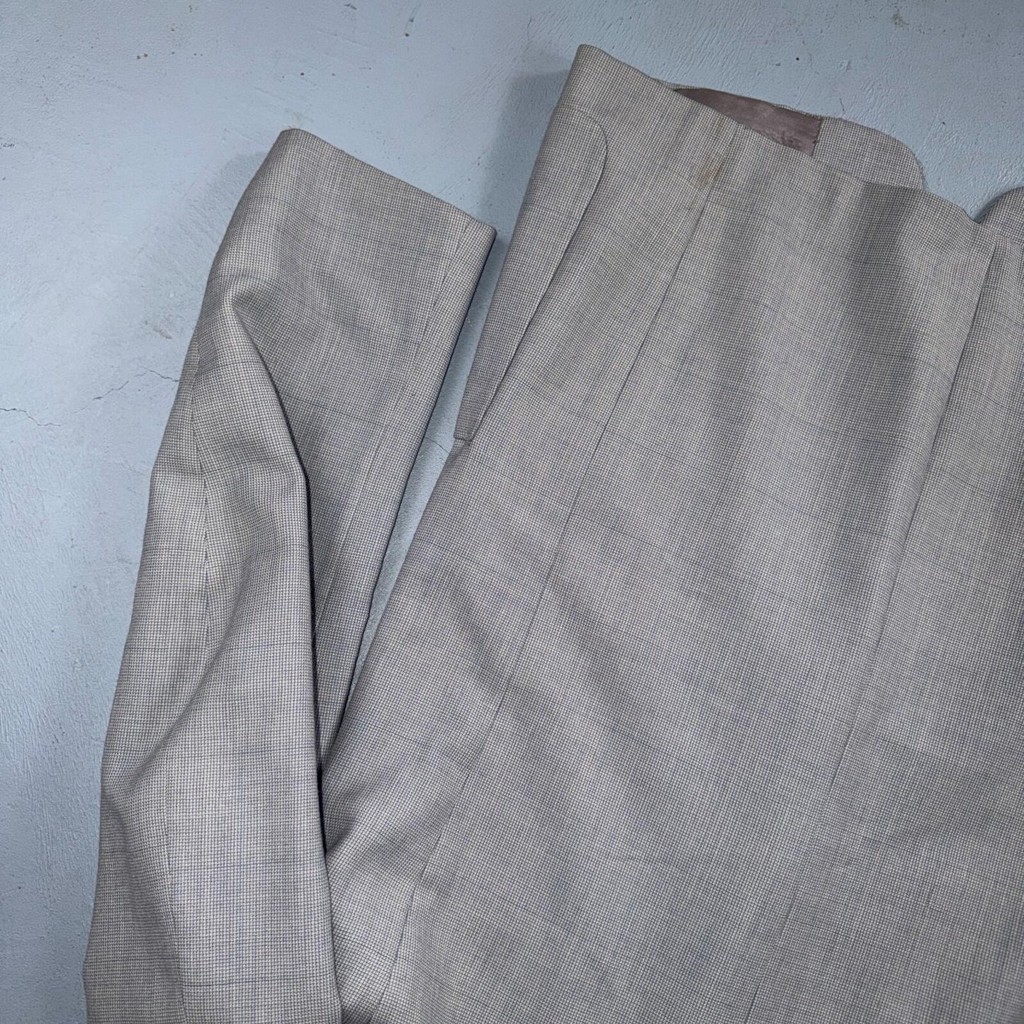 1960s 1970s VTG Mens 2 PC Suit 42 Jacket Coat Pants Gray Union Wool Rockabilly