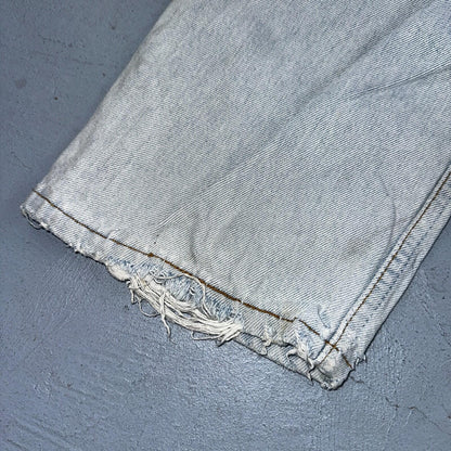 Levis 501 Vintage 90s Mexico Straight Leg Jeans Blue Light Wash 34x30 Act 31x29