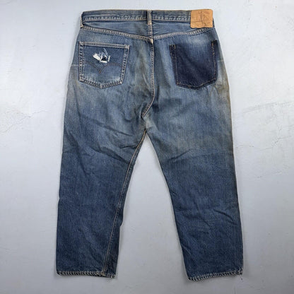 Levis 501 Big E Vintage 60s Redline Selvedge USA XX 1960s Jeans 66 Act 36x26
