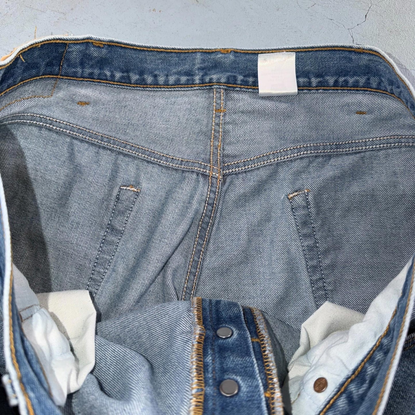 Levis 501 Vintage Y2K XX Straight Leg Jeans Blue Light Wash 44x30 Act 40x26