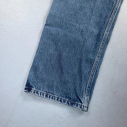 Levis 501 Vintage 90s Y2K XX Straight Leg Jeans Blue Light Wash 38x32 Act 35x28