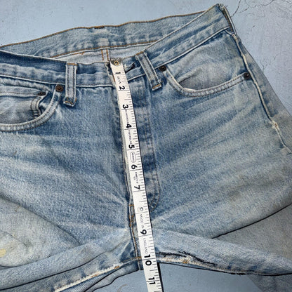 Levis 501 Vintage 80s Redline Selvedge USA XX Jeans Light Wash Act 28x27