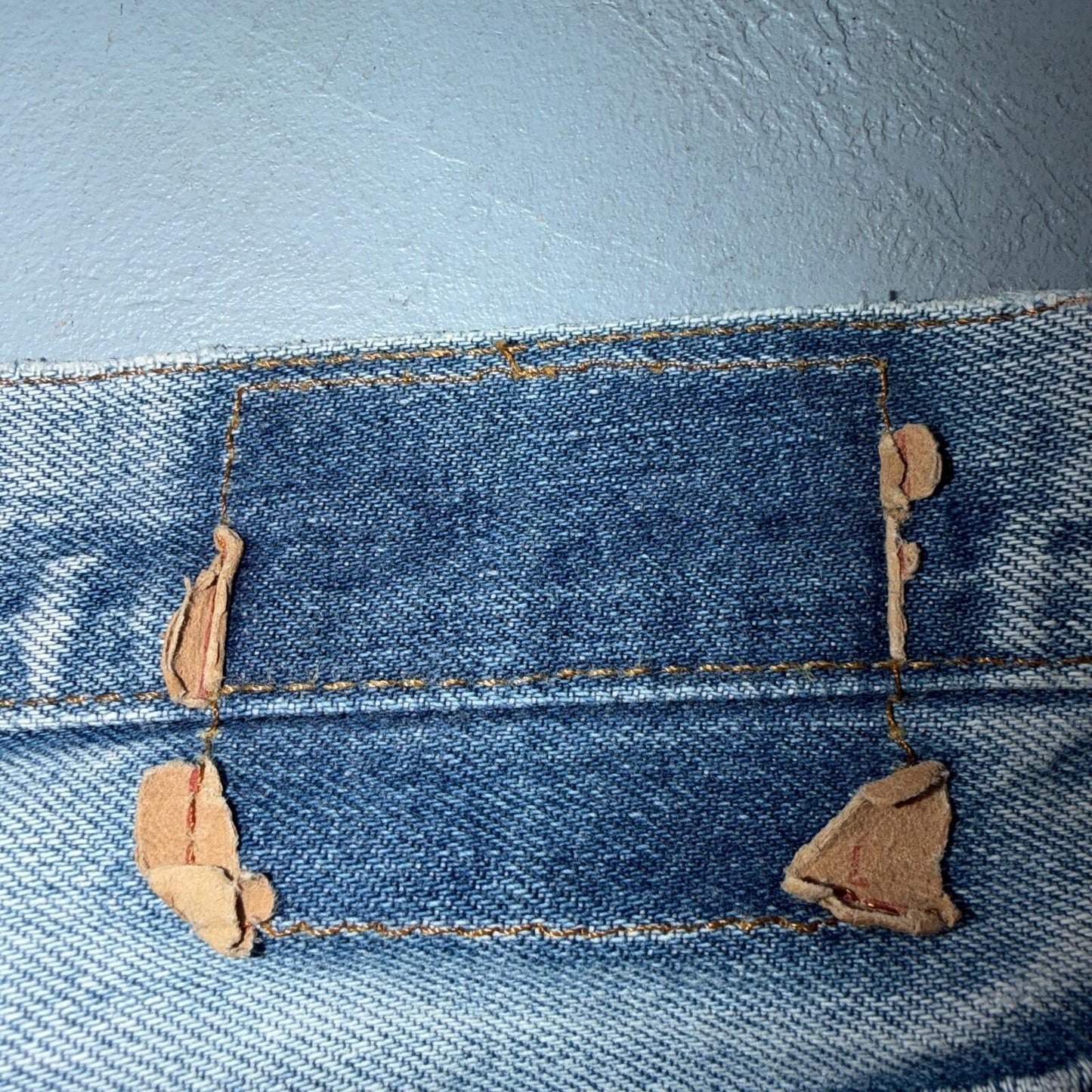Levis 501 Vintage 80s Redline Selvedge USA XX Jeans Light Wash 30x30 Act 28x27