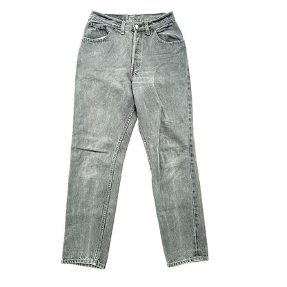 VTG 90s Levis 501 Button Fly 27x30 USA Tag Jeans Straight Wash Grey XX Act Faded